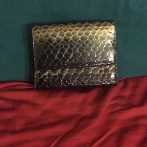 J Renee Snakeskin look shoulderbag/clutch